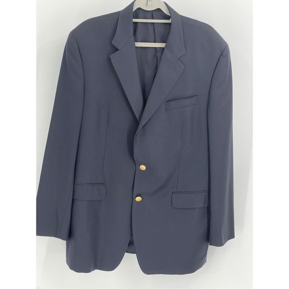 Ralph Lauren Other - Lauren Ralph Lauren Wool Blazer Suit Jacket Men’s Size 44 Long Blue Gold Buttons